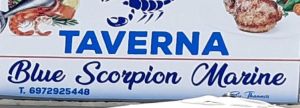 Logo Fish Tavern Blue Scorpion Marine